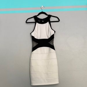 Cute white and black shirt dress